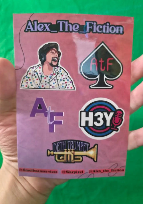 Alex The Fiction Sticker Sheet