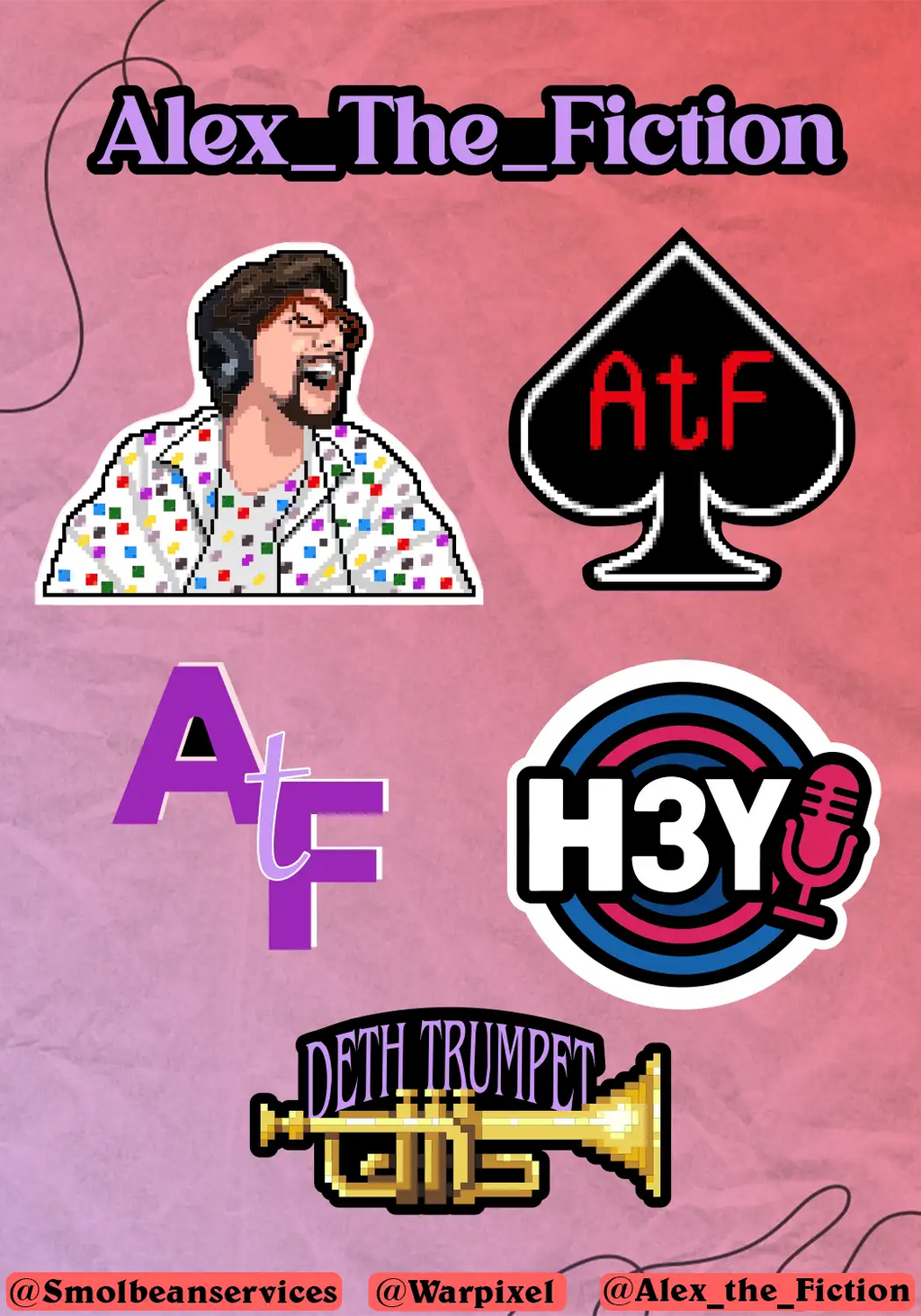 Alex The Fiction Sticker Sheet