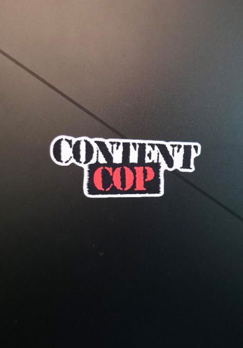 (2 pack) Content Cop Sticker