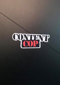 (2 pack) Content Cop Sticker