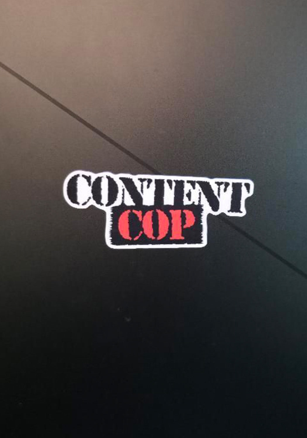 (2 pack) Content Cop Sticker