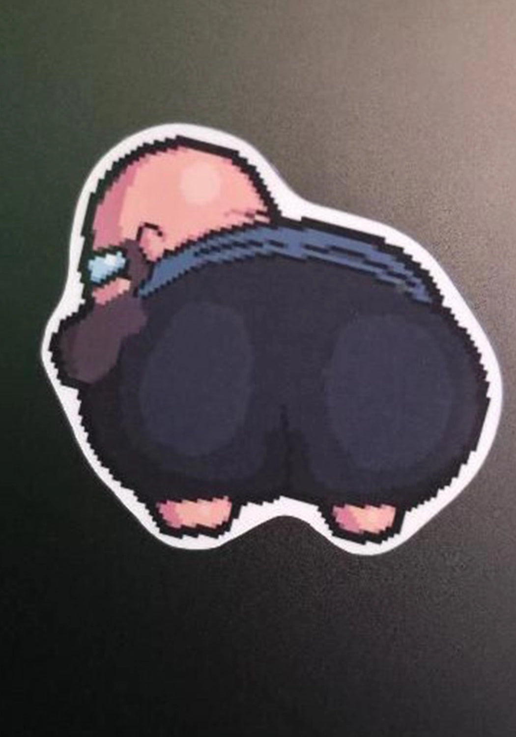 Papa Gut Twerk Pixel Art Sticker